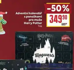 Billa Adventní kalendář s ponožkami pro muže Harry Potter 1ks nabídka
