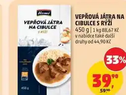 Penny Market VEPŘOVÁ JÁTRA NA CIBULCE S RÝŽÍ nabídka