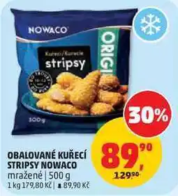 Penny Market OBALOVANÉ KUŘECÍ STRIPSY NOWACO mražené nabídka
