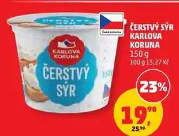 Penny Market ČERSTVÝ SÝR KARLOVA KORUNA nabídka