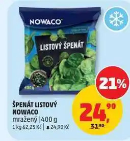 Penny Market NOWACO LISTOVÝ ŠPENÁT mražený nabídka