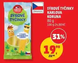 Penny Market SÝROVÉ TYČINKY KARLOVA KORUNA nabídka