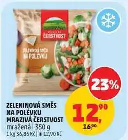Penny Market ZELENINOVÁ SMĚS NA POLÉVKU MRAZIVÁ ČERSTVOST mražená nabídka
