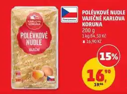Penny Market POLÉVKOVÉ NUDLE VAJEČNÉ KARLOVA KORUNA nabídka