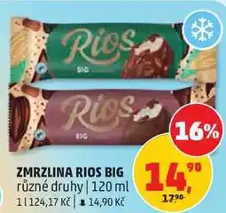 Penny Market ZMRZLINA RIOS BIG různé druhy nabídka