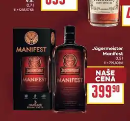 Billa Jägermeister Manifest nabídka