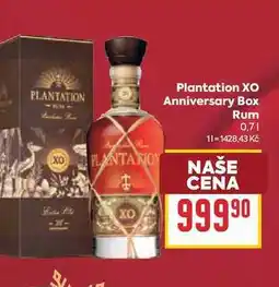 Billa Plantation XO Anniversary Box Rum nabídka