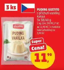 Penny Market PUDING GUSTITO s příchutí vanilky, 3x 38/40 g nabídka