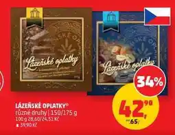 Penny Market LÁZEŇSKÉ OPLATKY různé druhy, 150/175 g nabídka