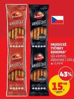 Penny Market HRADECKÉ TYČINKY BOHEMIA sůl a kmín nabídka