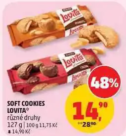 Penny Market SOFT COOKIES LOVITA různé druhy nabídka