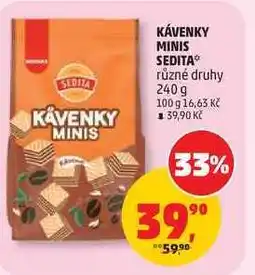 Penny Market KÁVENKY MINIS SEDITA různé druhy nabídka