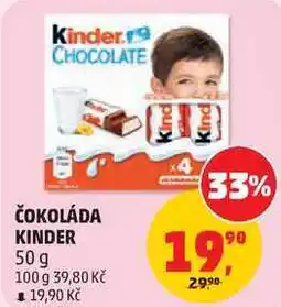 Penny Market ČOKOLÁDA KINDER nabídka