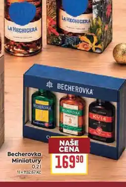 Billa Becherovka Miniiatury nabídka