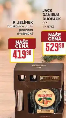 Billa R. JELÍNEK hruškovice 0,51+ placatka nabídka
