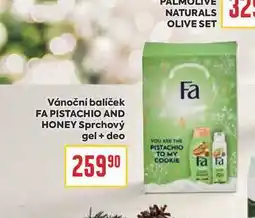 Billa Vánoční balíček FA PISTACHIO AND HONEY Sprchový gel + deo nabídka