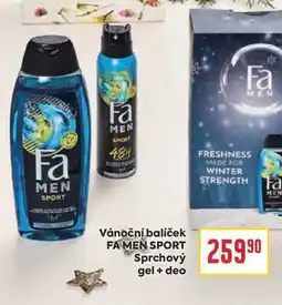 Billa Vánoční balíček FA MEN SPORT Sprchový gel + deo nabídka