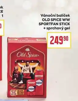 Billa Vánoční balíček OLD SPICE WW SPORTFAN STICK + sprchový gel nabídka