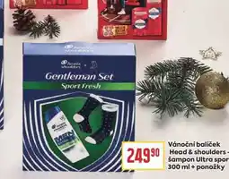 Billa Vánoční balíček Head & shoulders Šampon Ultra spor 300 ml + ponožky nabídka