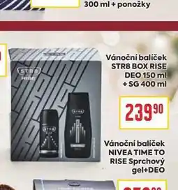Billa Vánoční balíček STR8 BOX RISE DEO 150 ml + SG 400 ml nabídka