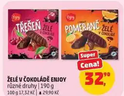 Penny Market ŽELÉ V ČOKOLÁDĚ ENJOY různé druhy nabídka