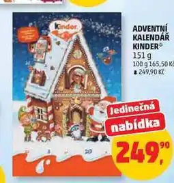 Penny Market ADVENTNÍ KALENDÁŘ KINDER nabídka