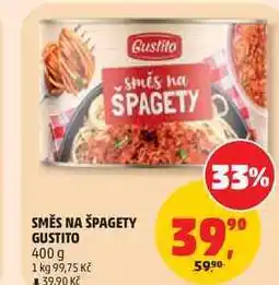 Penny Market SMĚS NA ŠPAGETY GUSTITO nabídka