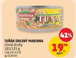 Penny Market TUŇÁK DRCENÝ MARINNA různé druhy, 185/135 g nabídka