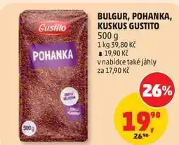 Penny Market BULGUR, POHANKA, KUSKUS GUSTITO nabídka
