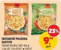 Penny Market INSTANTNÍ POLÉVKA GUSTITO různé druhy nabídka