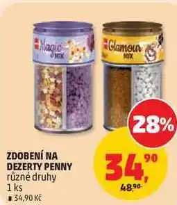 Penny Market ZDOBENÍ NA DEZERTY PENNY různé druhy, 1 ks nabídka