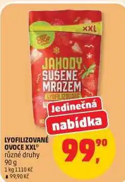 Penny Market LYOFILIZOVANÉ OVOCE XXL různé druhy nabídka