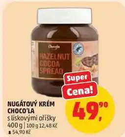 Penny Market NUGÁTOVÝ KRÉM CHOCO'LA s lískovými oříšky nabídka