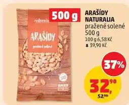 Penny Market ARAŠÍDY NATURALIA pražené solené nabídka