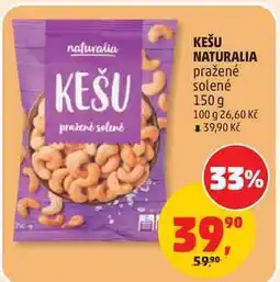 Penny Market KEŠU NATURALIA pražené solené nabídka