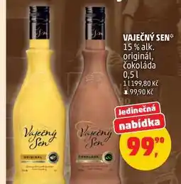 Penny Market VAJEČNÝ SEN 15% alk. originál, čokoláda nabídka