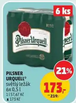 Penny Market PILSNER URQUELL pivo světlý ležák nabídka