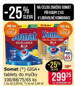 Teta Somat GIGA+ tablety do myčky 100/88/75/65 ks nabídka