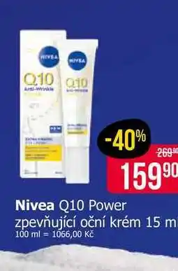 Teta Nivea Q10 Power zpevňující oční krém nabídka