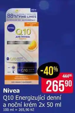 Teta Nivea Q10 Energizující denní a noční krém nabídka