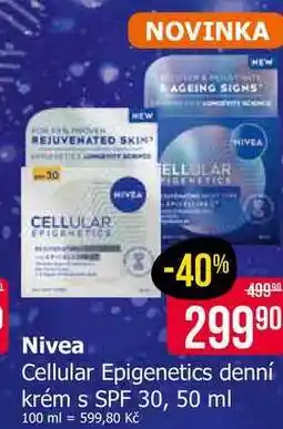 Teta Nivea Cellular Epigenetics denní krém s SPF 30 nabídka