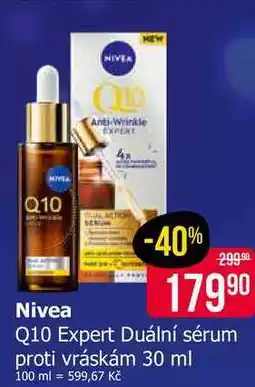 Teta Nivea Q10 Expert Duální sérum proti vráskám nabídka