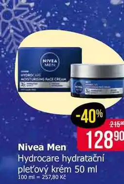 Teta Nivea Men Hydrocare hydratační pleťový krém nabídka
