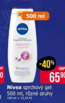 Teta Nivea sprchový gel 500 ml, různé druhy nabídka