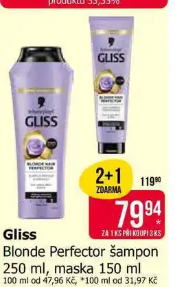 Teta GLISS Blonde Perfector šampon nabídka