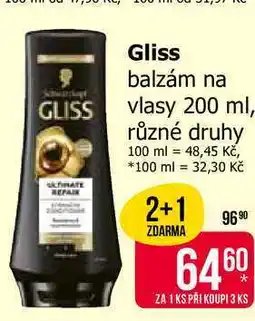 Teta Gliss balzám na vlasy 200 ml, různé druhy nabídka