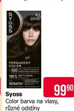Teta Syoss Color barva na vlasy, různé odstíny nabídka