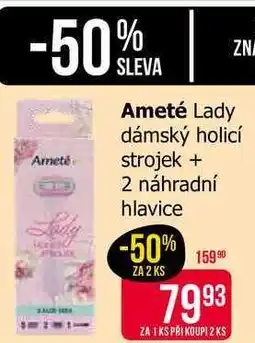 Teta Ameté Lady dámský holicí strojek + 2 náhradní hlavice nabídka