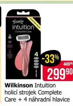 Teta Wilkinson Intuition holicí strojek Complete Care + 4 náhradní hlavice nabídka