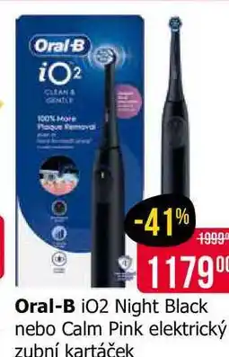 Teta Oral-B i02 Night Black nebo Calm Pink elektrický zubní kartáček nabídka